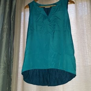 Blue New York & Co high low blouse